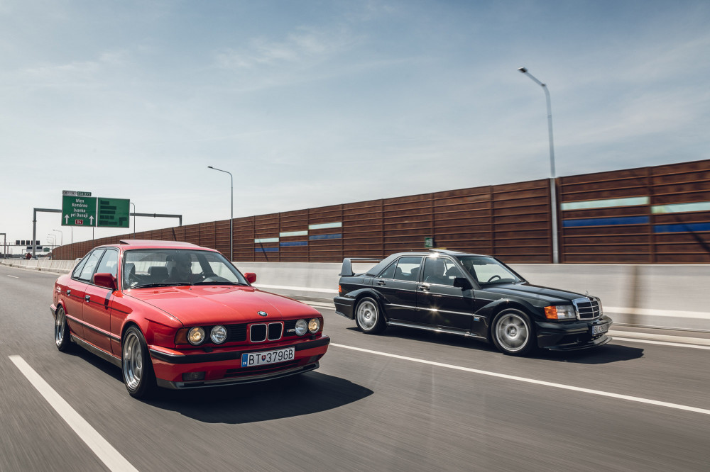 Mercedes-Benz 190 E 2.5-16 Evolution II and BMW E34 M5